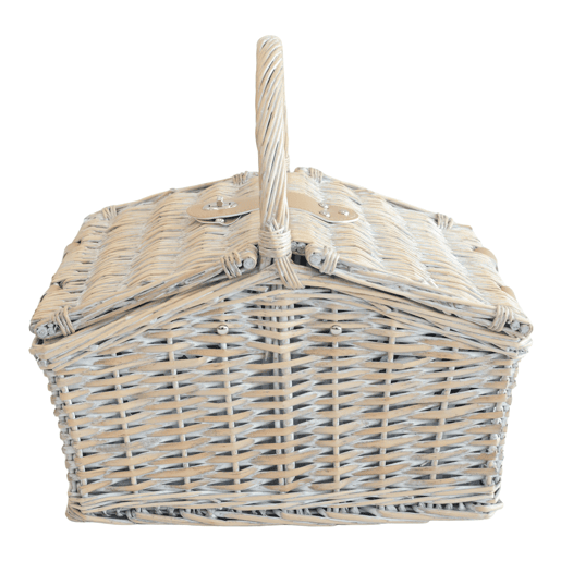 Lumparland Cesto de piquenique para 2 pessoas 40x28x37cm - Branco  Azul casa.pro