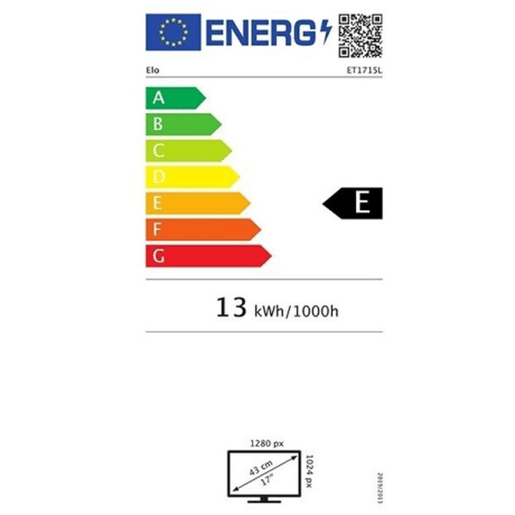 Monitor Elo Touch Systems 1715L 17 LCD 50-60 Hz