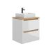 Mueble lavabo individual 2 cajones Livia Mueble lavabo individual 2 cajones Livia Blanco