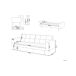 Beliani Sofá de 3 plazas Terciopelo VISNES Beliani Sofá de 3 plazas Terciopelo VISNES Dorado
