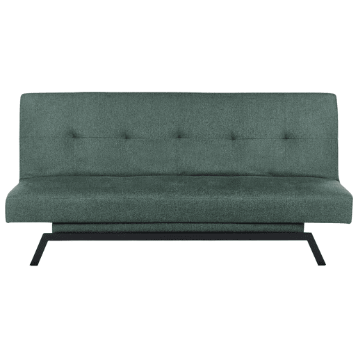 Sofá-cama LEEDS Tecido Verde 3 lugares Sofá-cama LEEDS Tecido Verde 3 lugares
