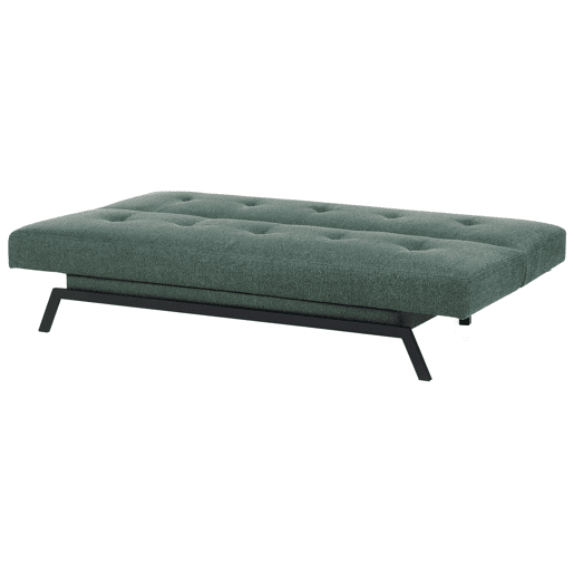 Sofá-cama LEEDS Tecido Verde 3 lugares Sofá-cama LEEDS Tecido Verde 3 lugares