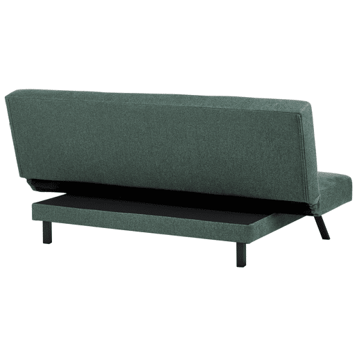 Sofá-cama LEEDS Tecido Verde 3 lugares Sofá-cama LEEDS Tecido Verde 3 lugares