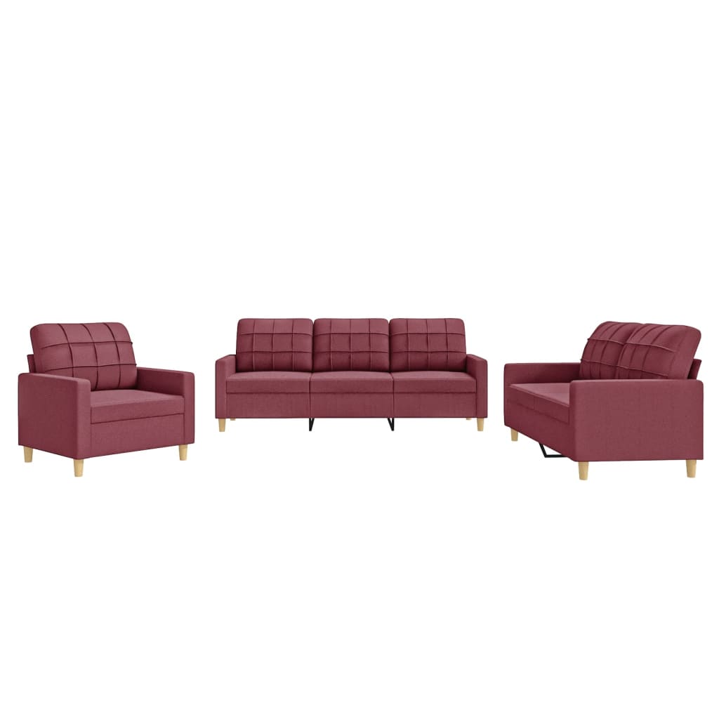 Conjunto De Sofás Rojo