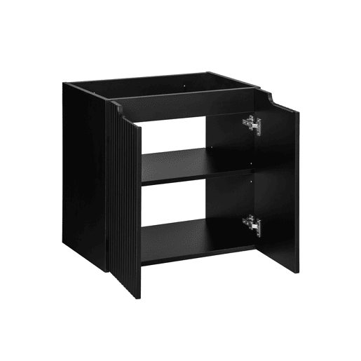 Móvel de lavatório 60cm 2 portas Riva Preto
