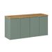 Mueble bajo lavabo 4 puertas encimera Jade Mueble bajo lavabo 4 puertas encimera Jade Verde