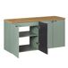 Mueble bajo lavabo 4 puertas encimera Jade Mueble bajo lavabo 4 puertas encimera Jade Verde