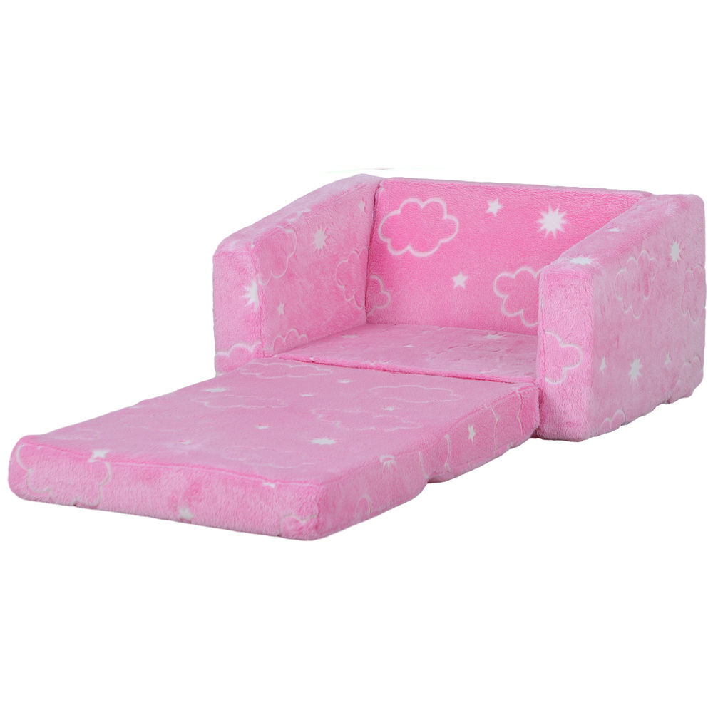 Aiyaplay sillón infantil plegable sofá infantil reclinable 2 en 1 sofá para bebés tapizado de tela luminosa cojín y funda lavables para dormitorio salón rosa