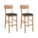 Beliani Silla de bar AMBLER Beliani Silla de bar AMBLER Verde Oscuro