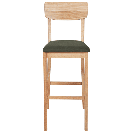 Conjunto de 2 bancos de bar AMBLER Castanho claro