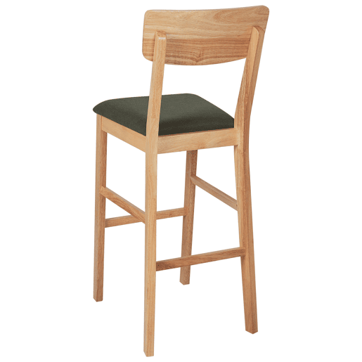 Conjunto de 2 bancos de bar AMBLER Castanho claro