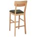 Beliani Silla de bar AMBLER Beliani Silla de bar AMBLER Verde Oscuro