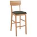 Beliani Silla de bar AMBLER Beliani Silla de bar AMBLER Verde Oscuro