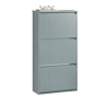 SoBuy FSR165-H-HG Sapateira com 3 abas Cinzento 61 X 26 X 120 Cm