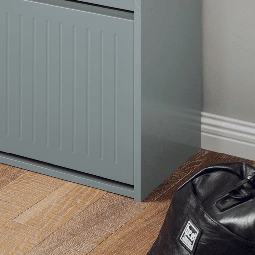 SoBuy FSR165-H-HG Sapateira com 3 abas Cinzento 61 X 26 X 120 Cm