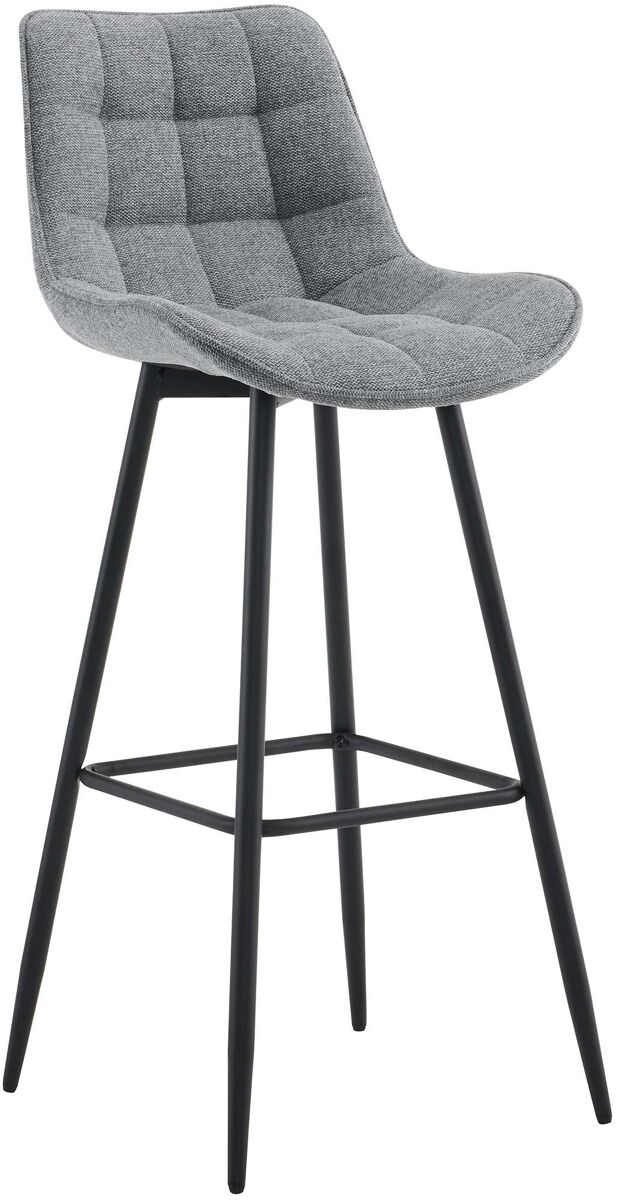 Taburete de bar dartford tela gris 52x47x106 cm
