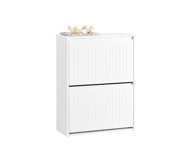 Sobuy fsr165-k-w zapatero con 2 solapas blanco 61 x 26 x 81 cm