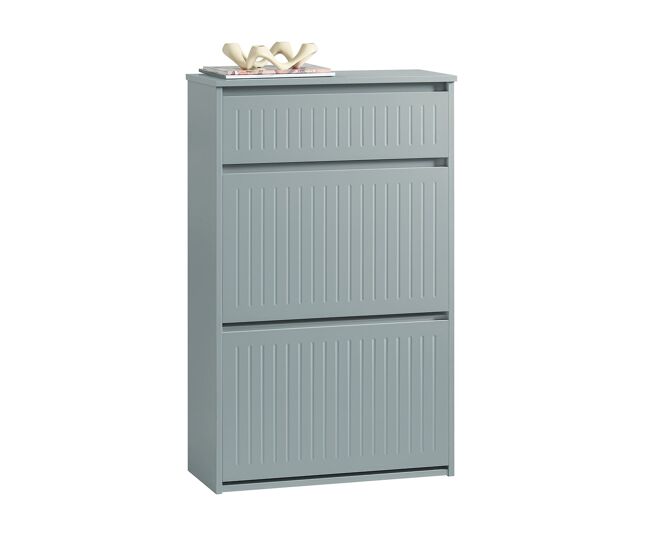 Sobuy fsr165-hg zapatero con 2 solapas y 1 cajón gris 61 x 26 x 100 cm
