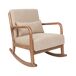 Beliani Silla mecedora SKOVDE Beliani Silla mecedora SKOVDE Beige