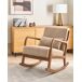 Beliani Silla mecedora SKOVDE Beliani Silla mecedora SKOVDE Beige