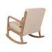 Beliani Silla mecedora SKOVDE Beliani Silla mecedora SKOVDE Beige