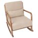 Beliani Silla mecedora SKOVDE Beliani Silla mecedora SKOVDE Beige