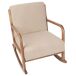 Beliani Silla mecedora SKOVDE Beliani Silla mecedora SKOVDE Beige