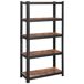 Estantería de almacenamiento Estantería de almacenamiento Negro/ Madera