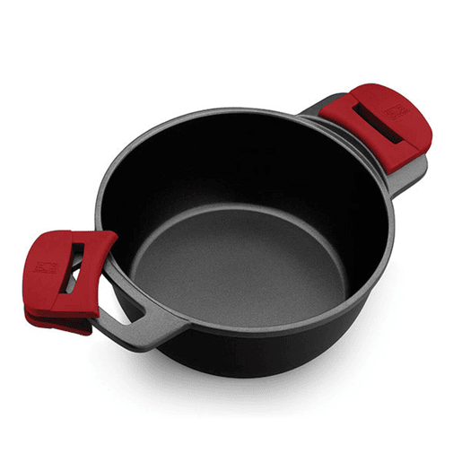 Caçarola com Tampa de Vidro BRA A410324 Ø 24 cm Preto 4 L