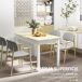 Conjunto de Comedor HOMCOM, hogar - muebles de comedor Conjunto de Comedor HOMCOM, hogar - muebles de comedor Blanco/ Madera