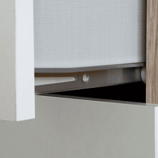 Briebe Domus Sapateira Organizador de Corredor, Móvel Auxiliar Estreito para Sapatos, 2 Portas, Gaveta 101x75x36 cm, , BrancoMadeira