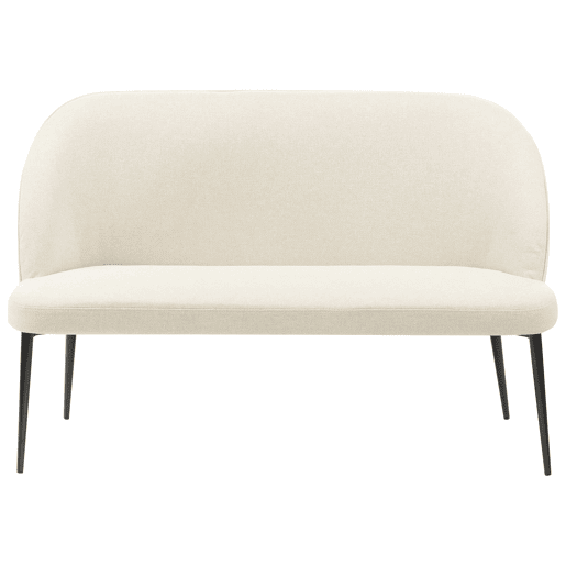 Banco estofado OSBY Tecido Creme claro 2 lugares