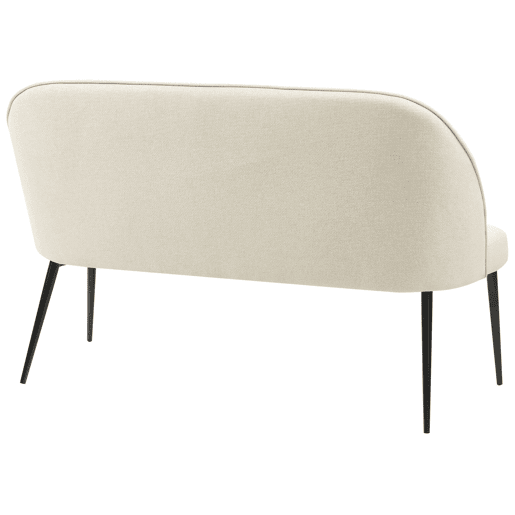 Banco estofado OSBY Tecido Creme claro 2 lugares
