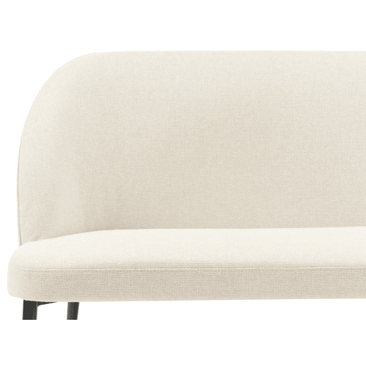 Banco estofado OSBY Tecido Creme claro 2 lugares