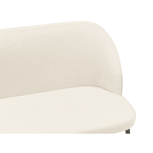 Banco estofado OSBY Tecido Creme claro 2 lugares