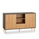Aparador Apolo 2 Puertas 1 cajón Aparador Apolo 2 Puertas 1 cajón Negro/ Madera