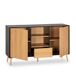 Aparador Apolo 2 Puertas 1 cajón Aparador Apolo 2 Puertas 1 cajón Negro/ Madera