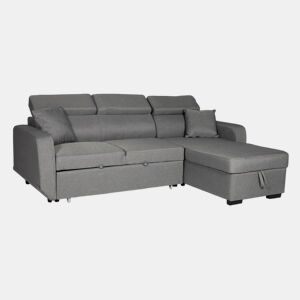 Sofá convertible WARREN 3 plazas gris