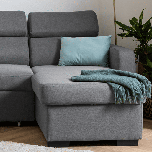 Sofá convertible WARREN 3 plazas gris
