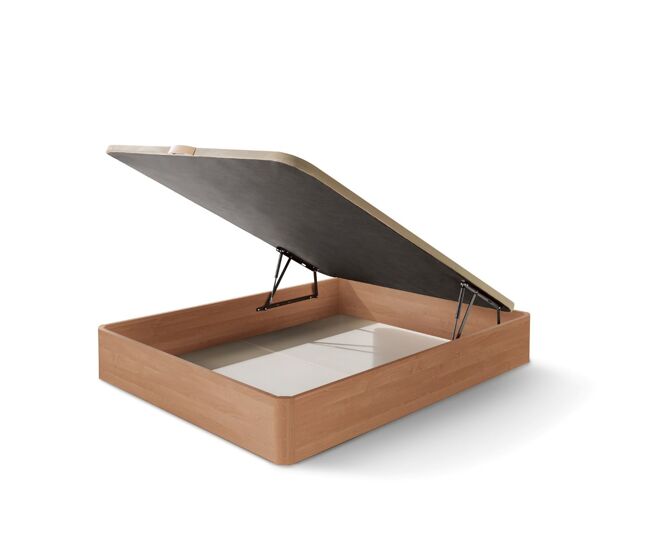 Canapé diana abatible de madera 200x200cm gran capacidad sin montaje cerezo