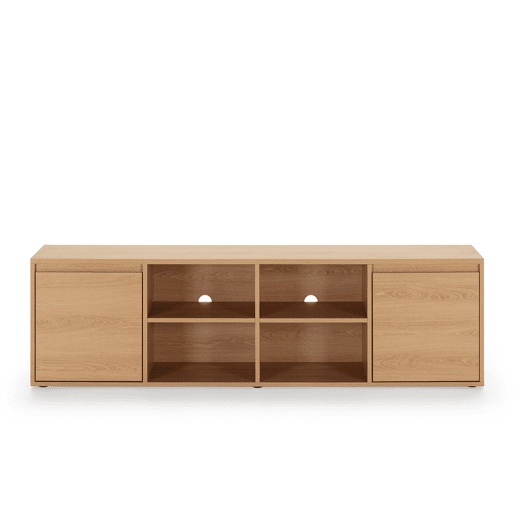 Móvel TVTori 2 portas, cor carvalho, 160 cm