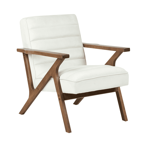 Poltrona KISA Veludo Branco creme Poltrona KISA Veludo Branco creme