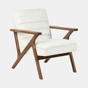 Poltrona KISA Veludo Branco creme
