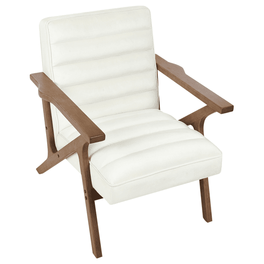 Poltrona KISA Veludo Branco creme Poltrona KISA Veludo Branco creme