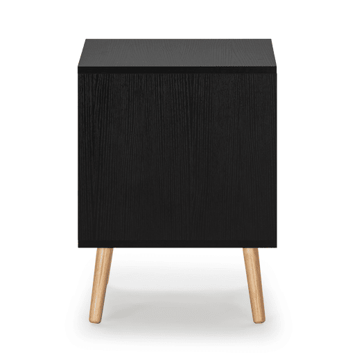 Mesa de cabeceira Apolo 1 gaveta Cor PretoMadeira