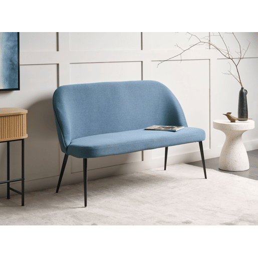 Banco estofado OSBY Tecido Azul 2 lugares