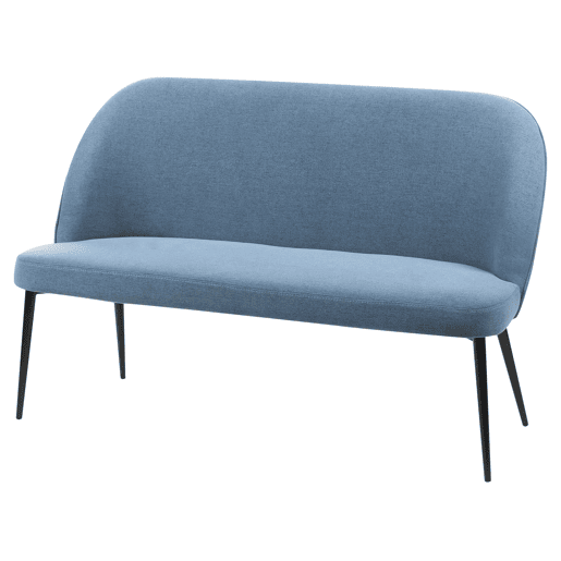 Banco estofado OSBY Tecido Azul 2 lugares