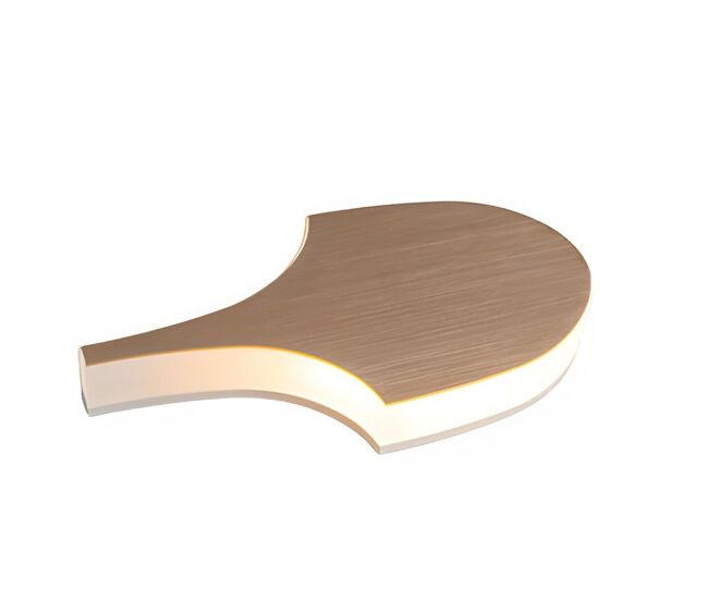 Aplique de pared metal color dorado serie serea 12cm