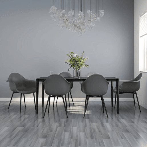vidaXL Cadeiras de jantar 6 pcs PP cinzento vidaXL Cadeiras de jantar 6 pcs PP cinzento