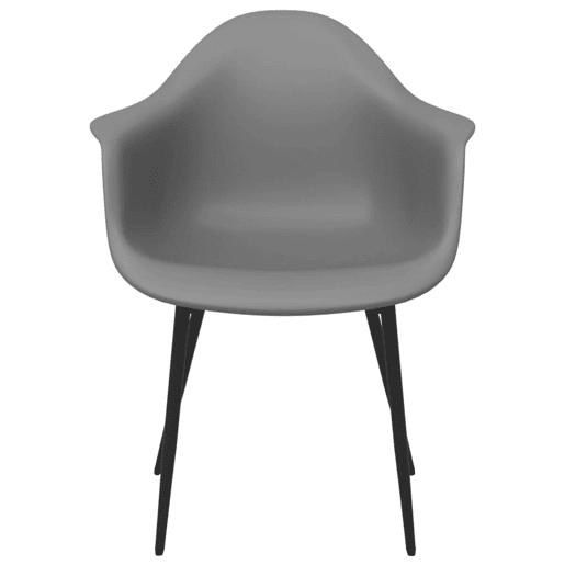 vidaXL Cadeiras de jantar 6 pcs PP cinzento vidaXL Cadeiras de jantar 6 pcs PP cinzento